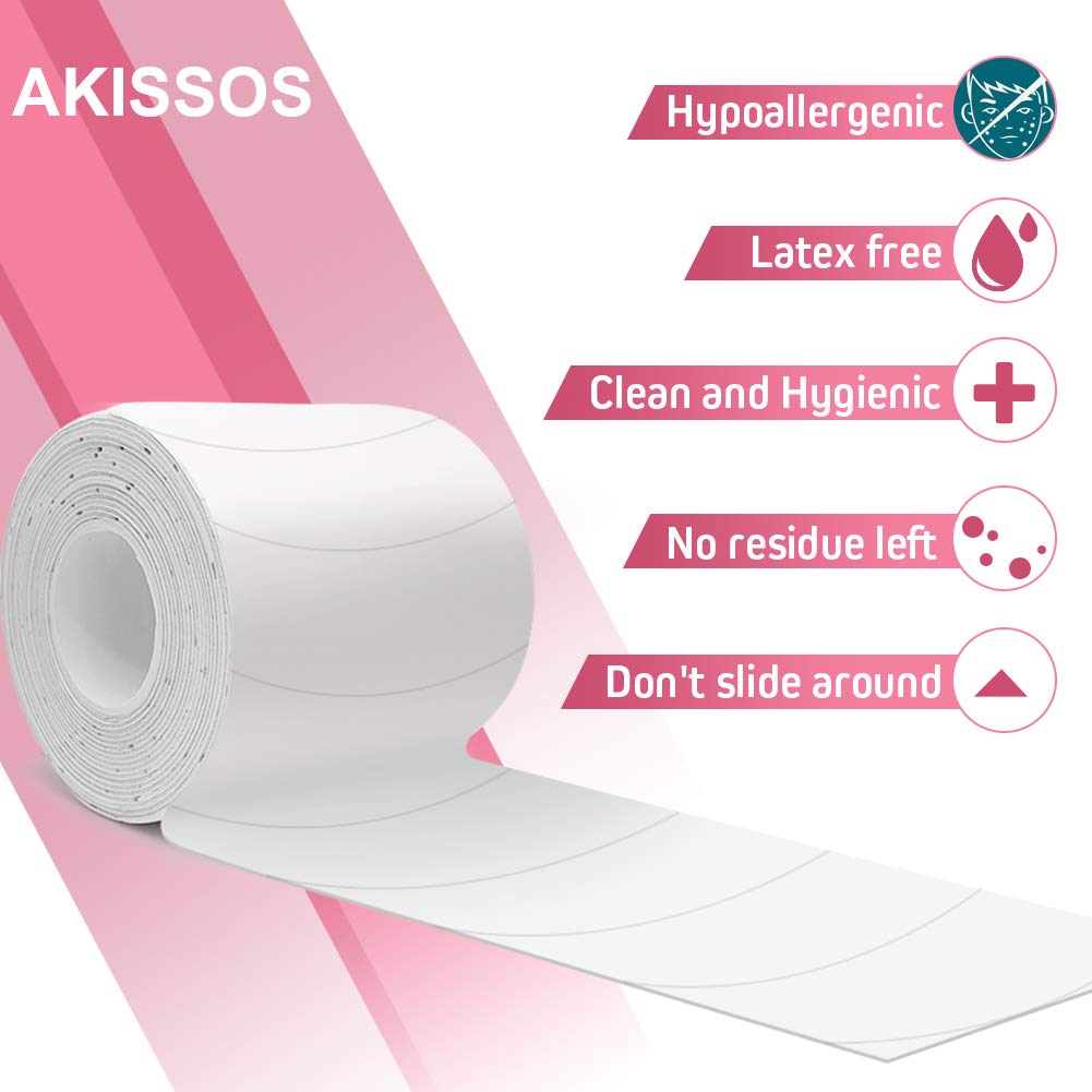 Parches de espuma higiénicos Akissos para cosmética; protección suave durante procedimientos.