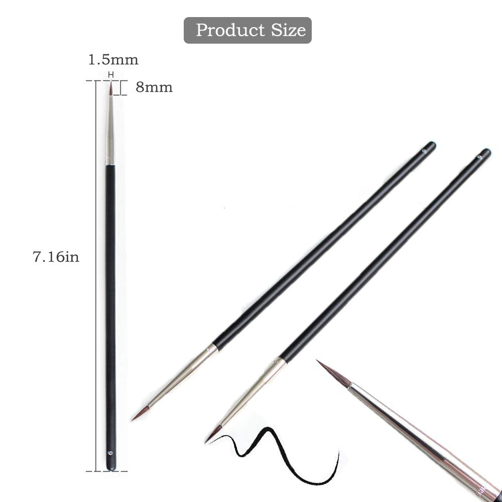 Set de 6 brochas Akittyya, ideal para maquillaje diario y profesional.