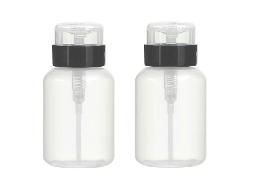 AKOAK botella dispensadora 200 ml con bomba negra, ideal para esmalte.