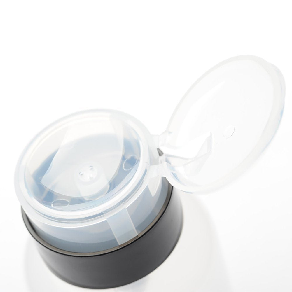 AKOAK dispensadora para aplicar líquido en algodón con control preciso, 200 ml, negro.