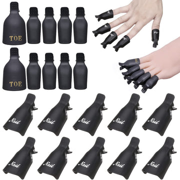 Akstore clips eliminadores de esmalte para uñas, enfoque en uñas, retiro uniforme
