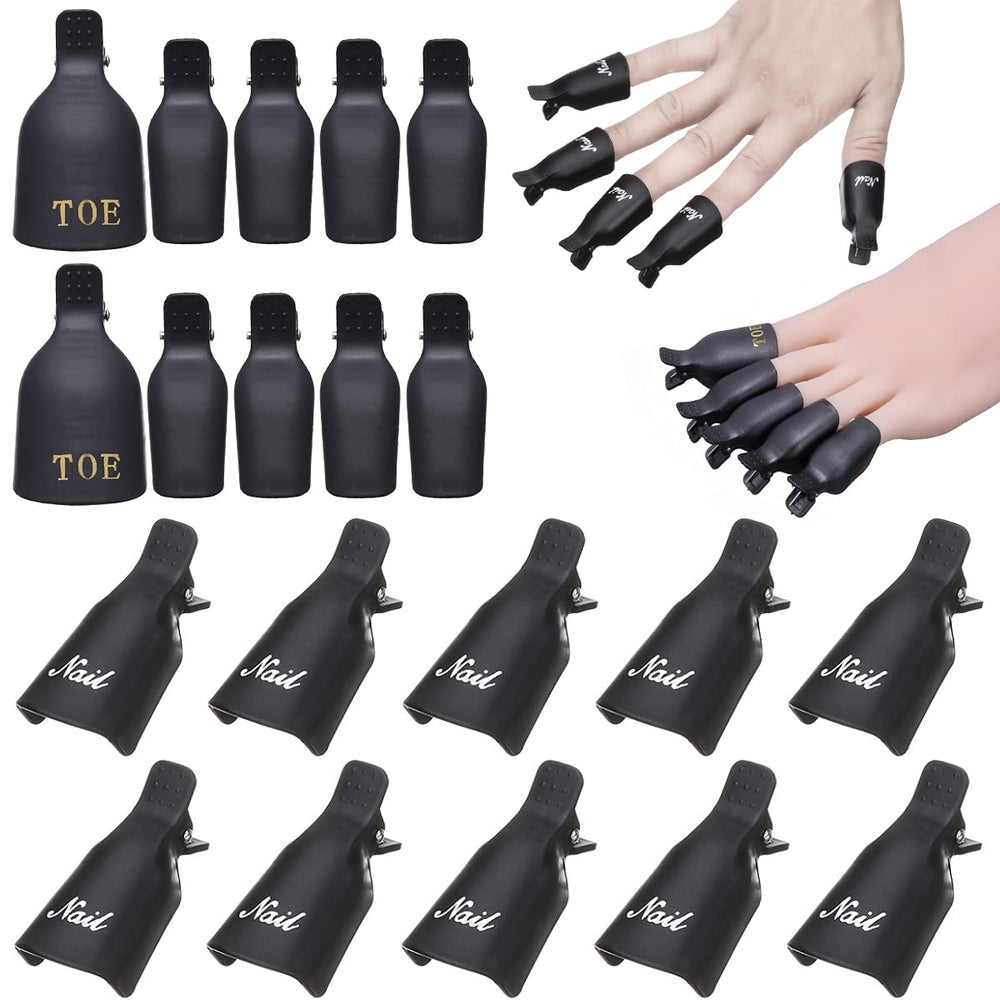 Akstore clips eliminadores de esmalte para uñas, enfoque en uñas, retiro uniforme