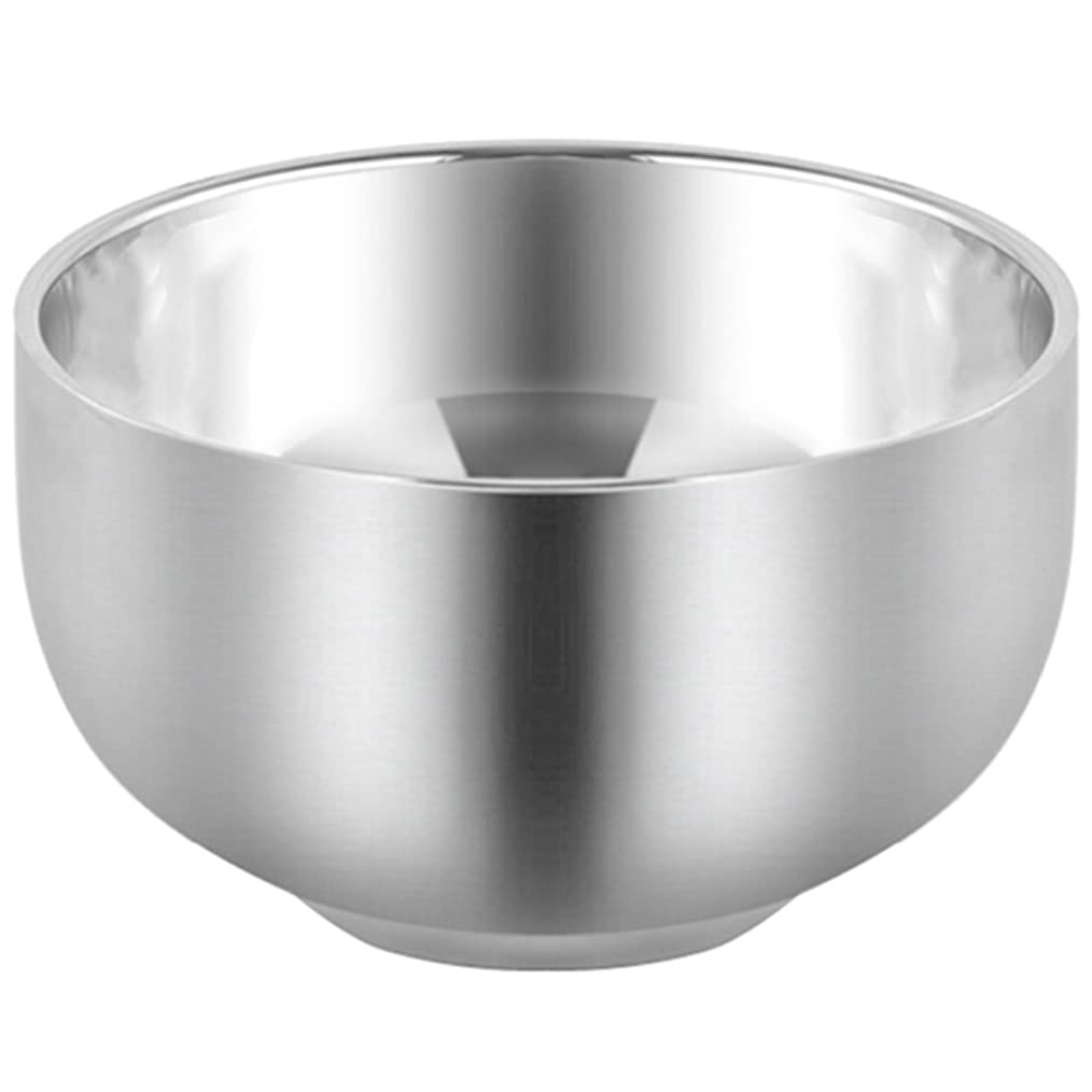 Akstore taza de afeitado en acero inoxidable con aislamiento térmico mantiene la temperatura.
