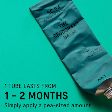 AKT Desodorante Balm: aplicación puntual en axilas, pecho, frente o pies.