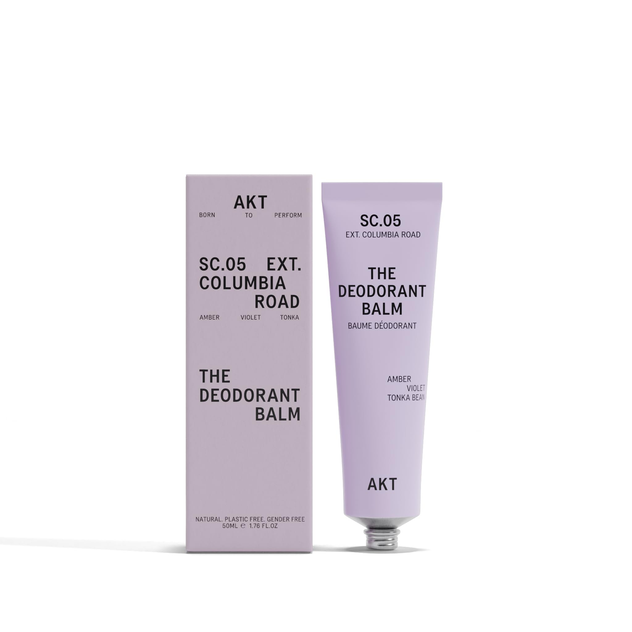 AKT Bálsamo Desodorante en tubo de 50 ml para protección diaria discreta.