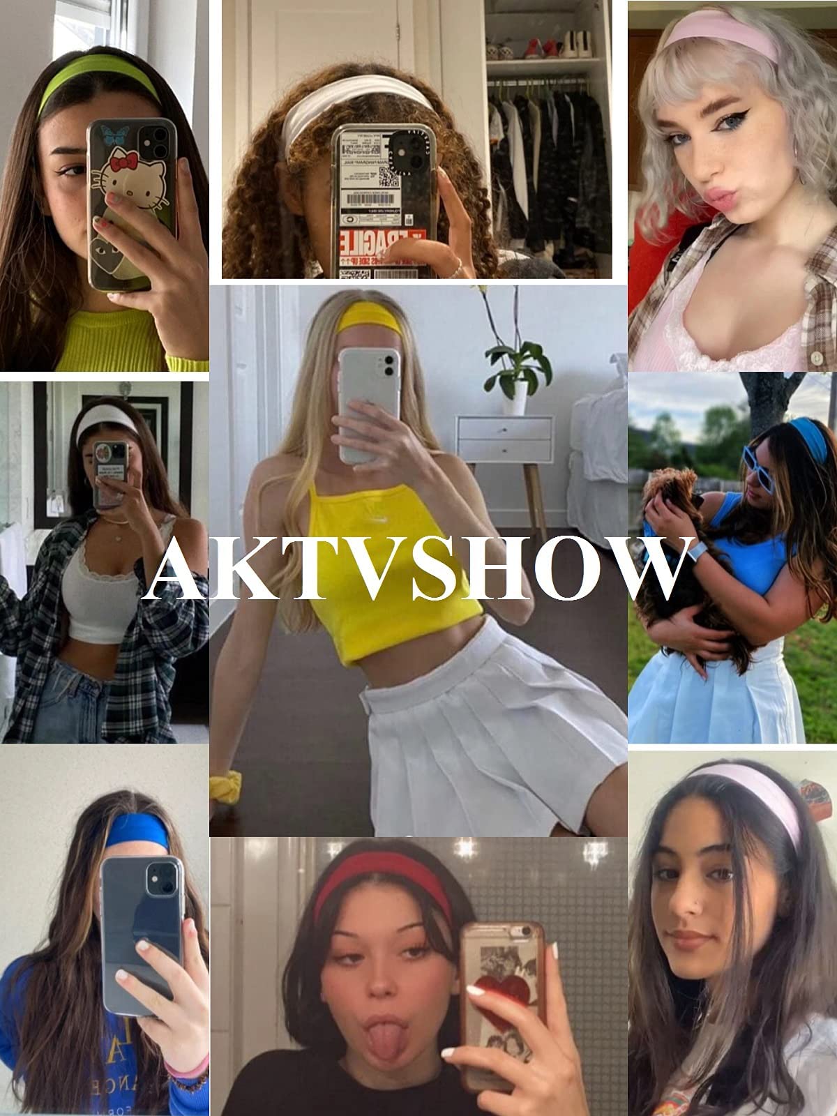 AKTVSHOW banda cabello corto uso diario para cabello seguro y cómodo.