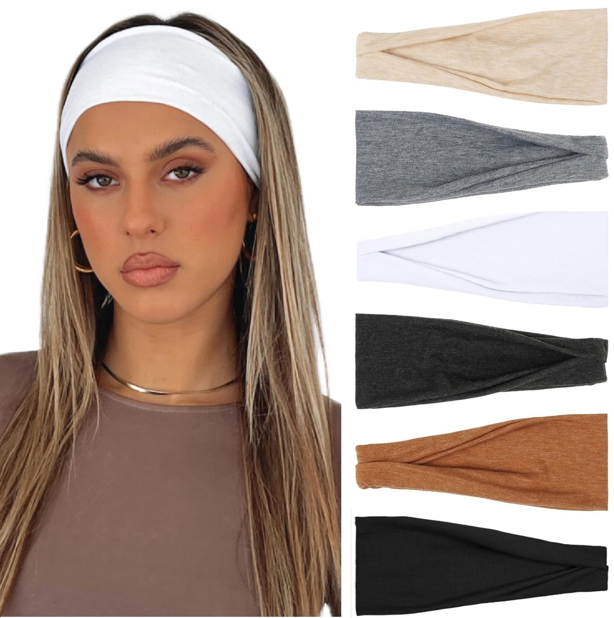 La banda AKTVSHOW antideslizante para cabello es ideal para yoga.