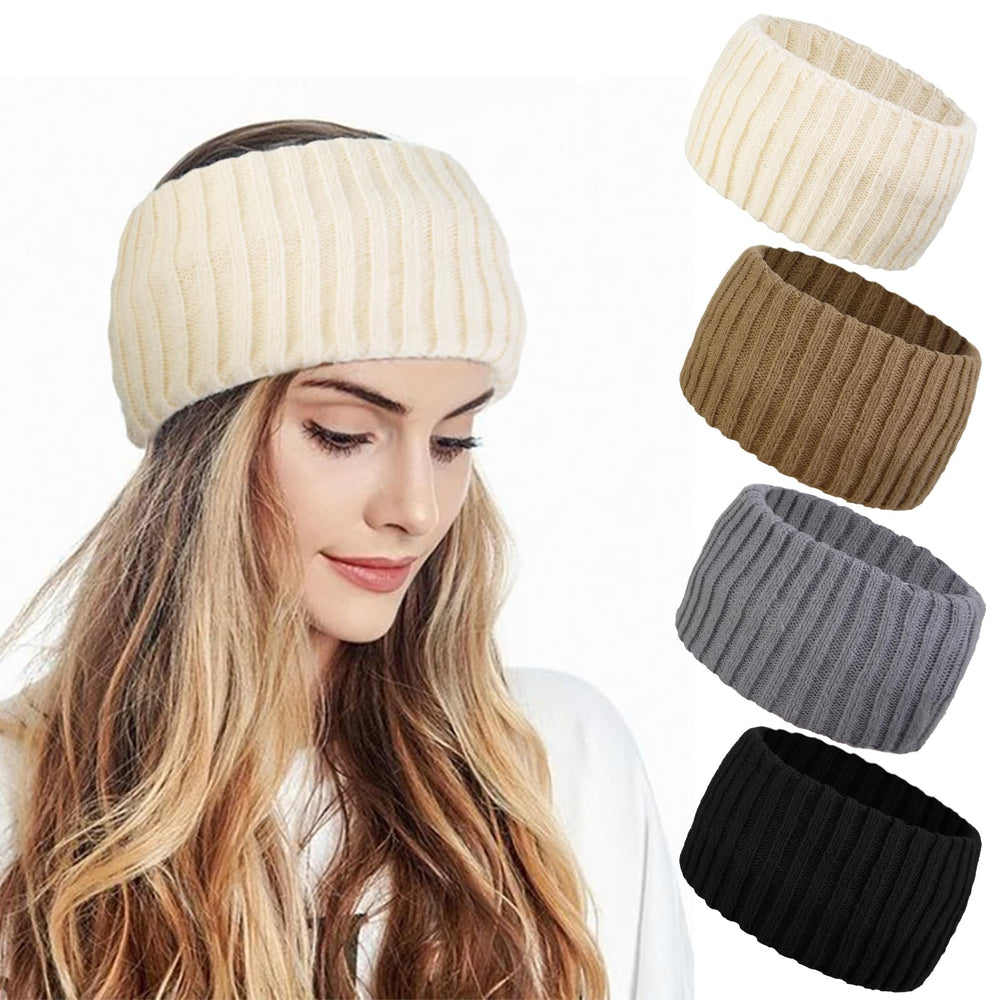 AKTVSHOW cinta-cabeza invernal beige, combina con cualquier abrigo.