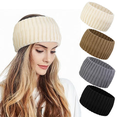 AKTVSHOW cinta-cabeza invernal beige, combina con cualquier abrigo.