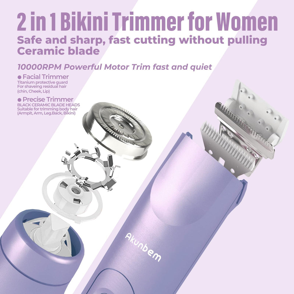 Akunbem afilado cerámico suave para un afeitado cómodo.