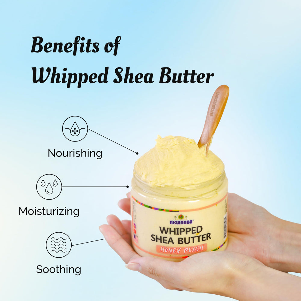 AKWAABA Whipped Shea Butter Mango Dulce: crema para manos y cuerpo nutritiva.