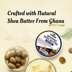 AKWAABA Whipped Shea Butter Mango Dulce: cuidado del cabello para brillo y suavidad.