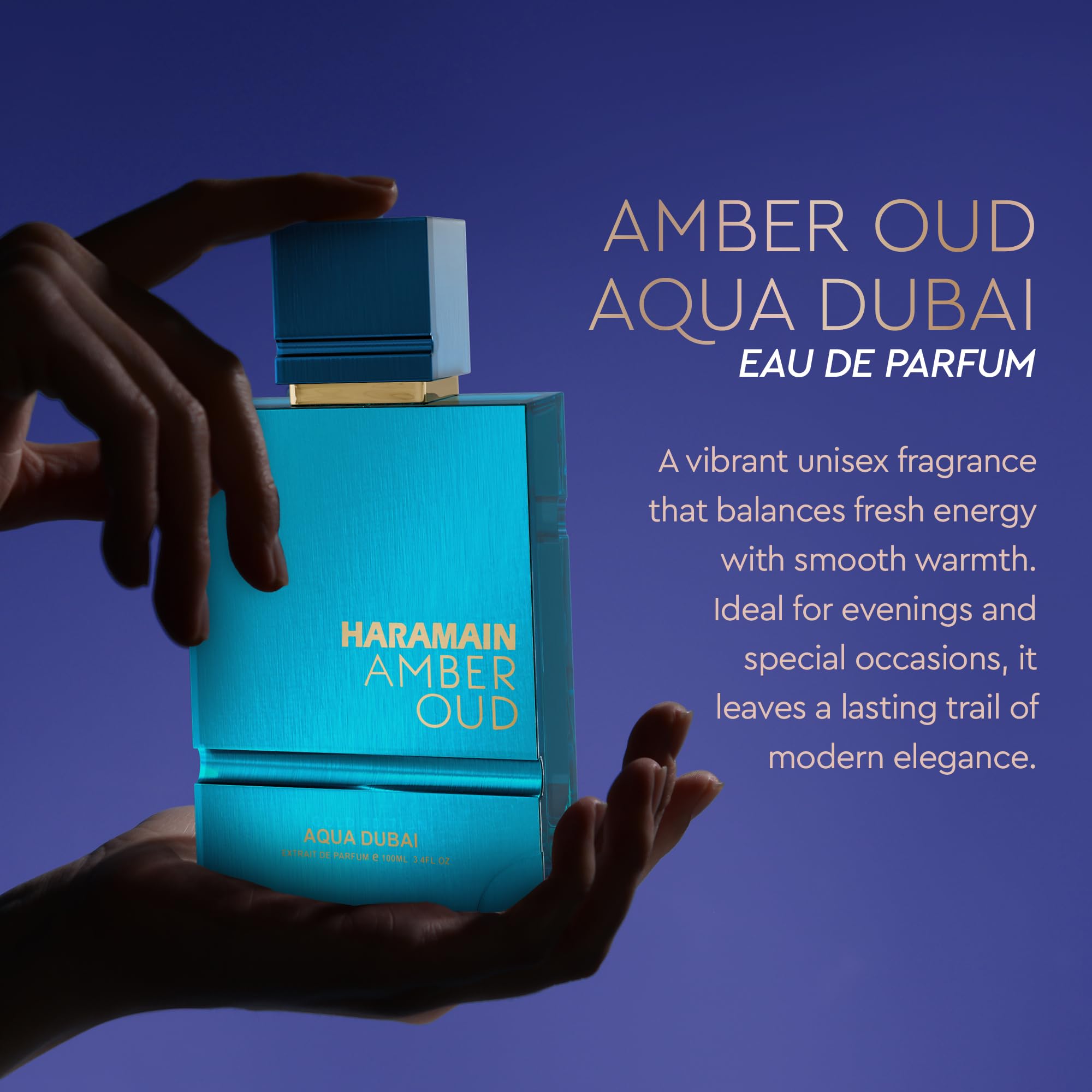 Amber Oud de Al Haramain: estuche premium en caja, regalo ideal.