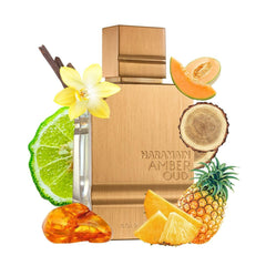 Al Haramain Amber Oud Gold Edition, líquido dentro transmite sensación sensorial duradera.