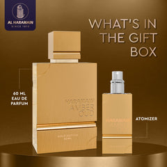 Al Haramain Amber Oud Gold Edition, apertura con notas frescas para un inicio luminoso.