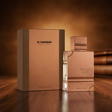 Al Haramain Amber Oud Tobacco Edition, tapa y aplicación precisas para un aroma controlado