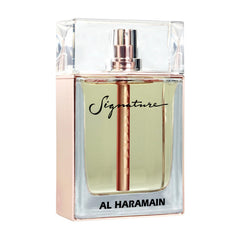 Al Haramain Signature Rose Gold, frasco de perfume, aroma duradero para ocasiones especiales.