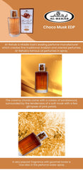 Al-Rehab Choco Musk atomizador 50 ml para aplicación precisa y larga duración.