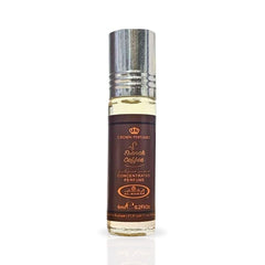 Al-Rehab Café Francés: aceite perfumado en envase compacto, aroma cremoso de café.