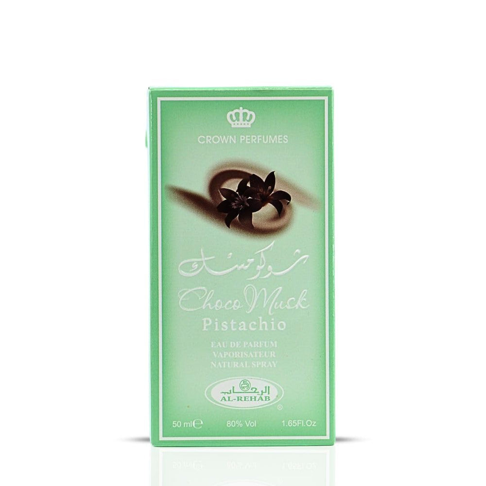 Al-Rehab Choco Musk Pistachio: base vainilla y ámbar para un cierre cálido