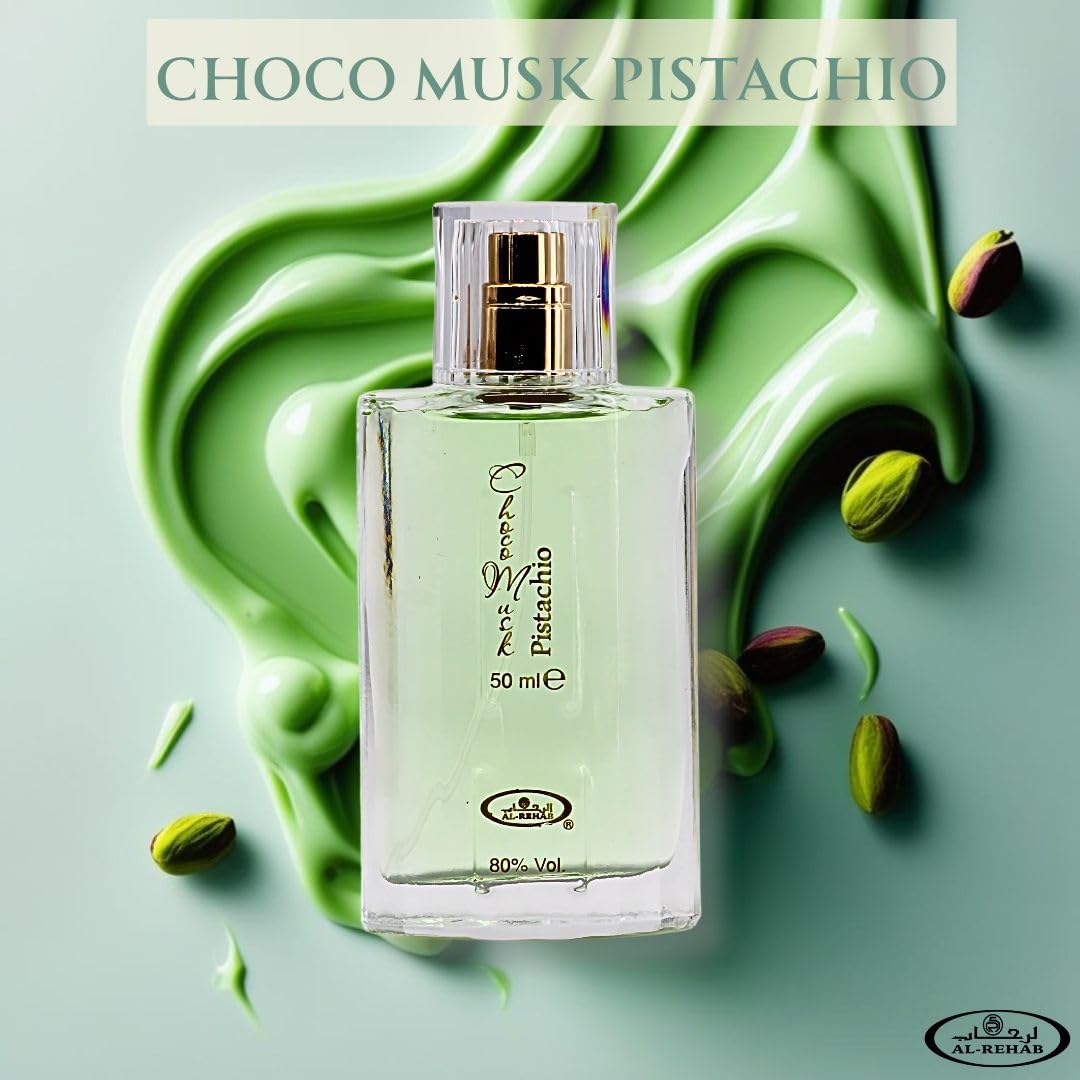 Al-Rehab Choco Musk Pistachio: uso diurno para un aroma cómodo y versátil