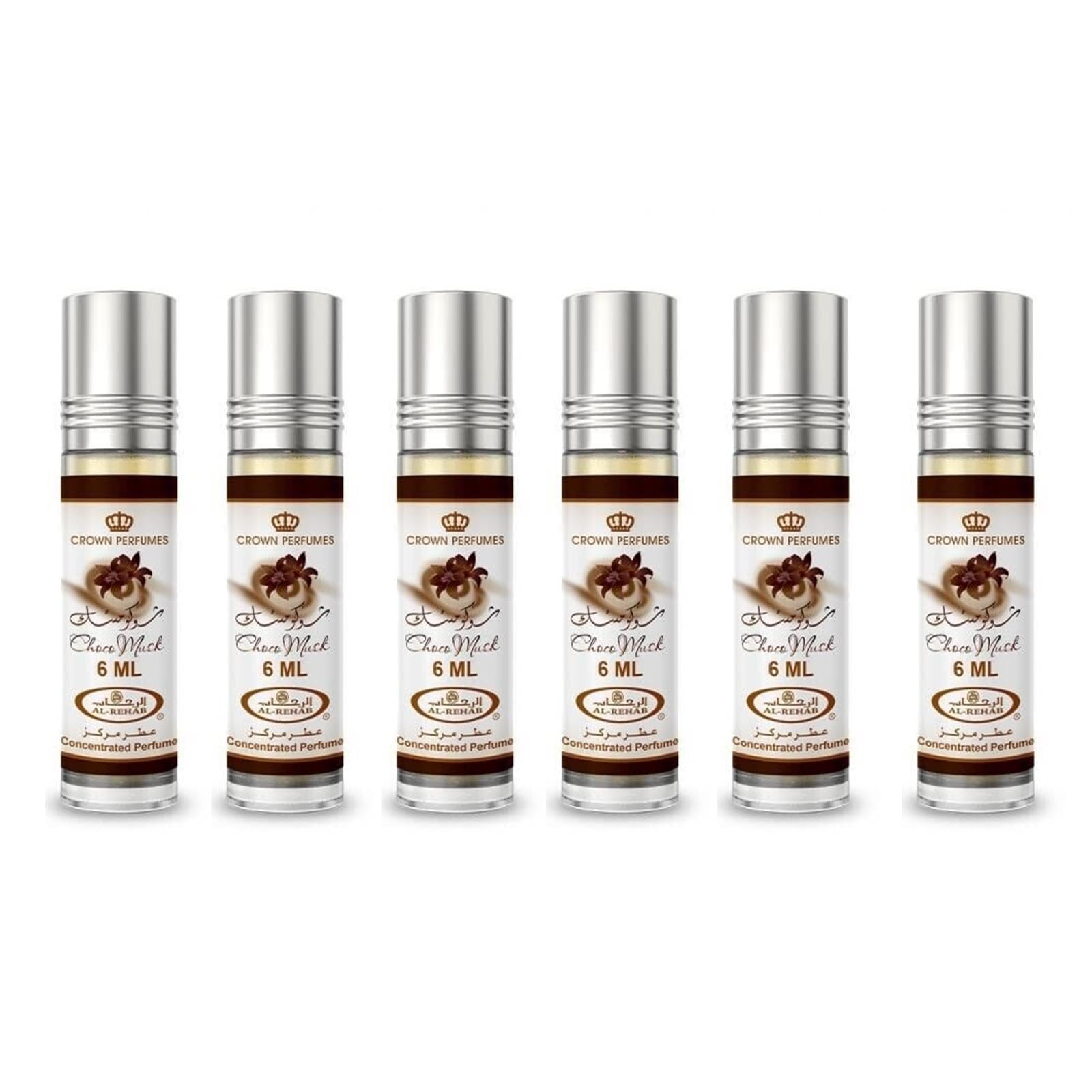 Al-Rehab Choco Musk perfume concentrado rollerball, ideal para uso diario y ocasiones especiales.