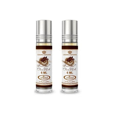 Al-Rehab Choco Musk rodillo perfumado, frasco portátil para retoques diarios.