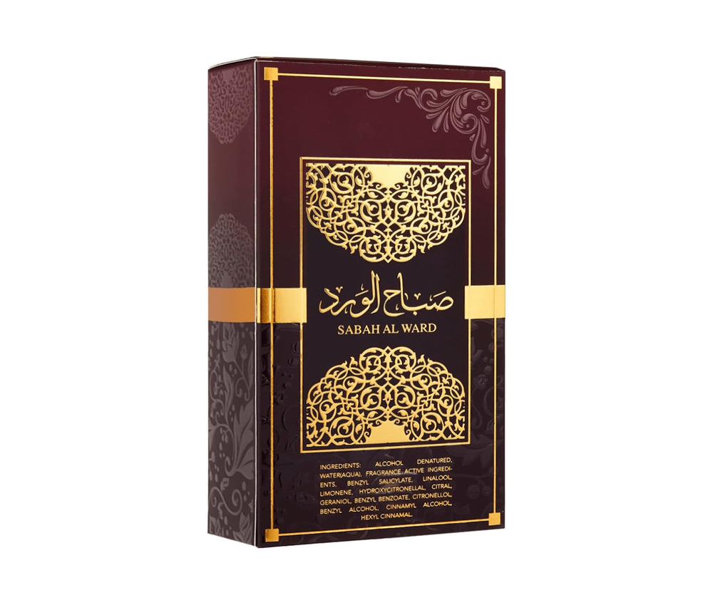 Al Wataniah Sabah Al Ward, envase detalle para exhibir elegancia