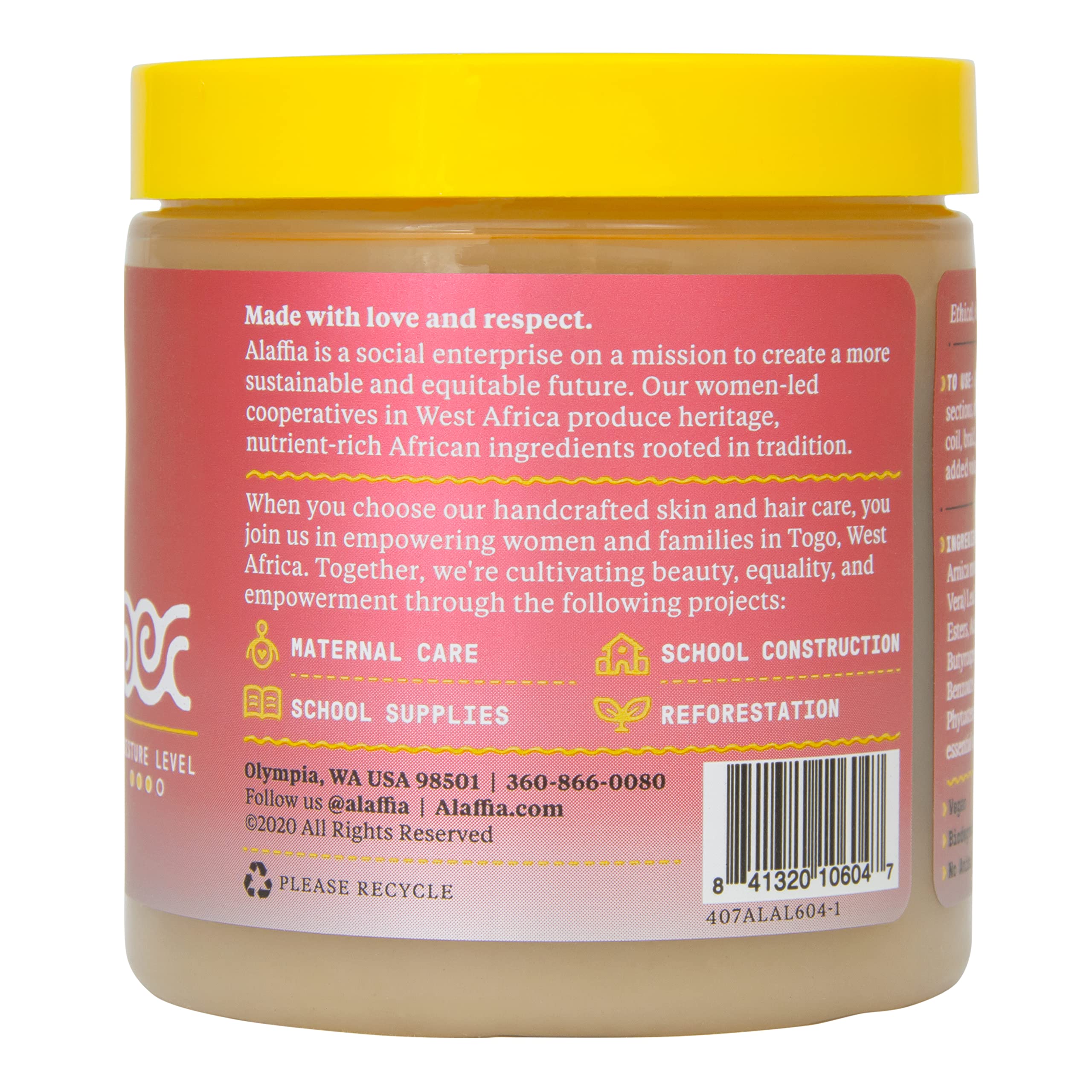 Alaffia Beautiful Curls Curl Custard con karité hidrata profundamente los rizos.