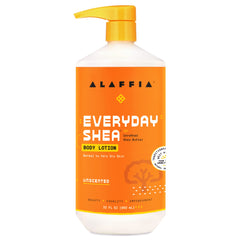 Alaffia Everyday Shea Body Lotion, bote, hidratación profunda para piel seca y sensible
