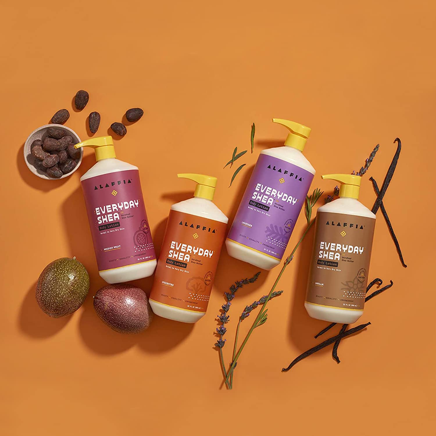 Alaffia Everyday Shea Body Lotion, envase de 946 ml para rutina diaria