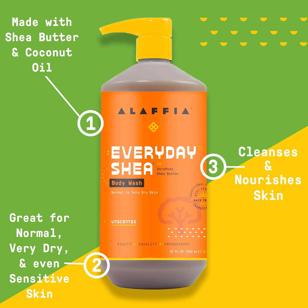 Ingredientes neem y manteca de karité enriquecen la piel seca.