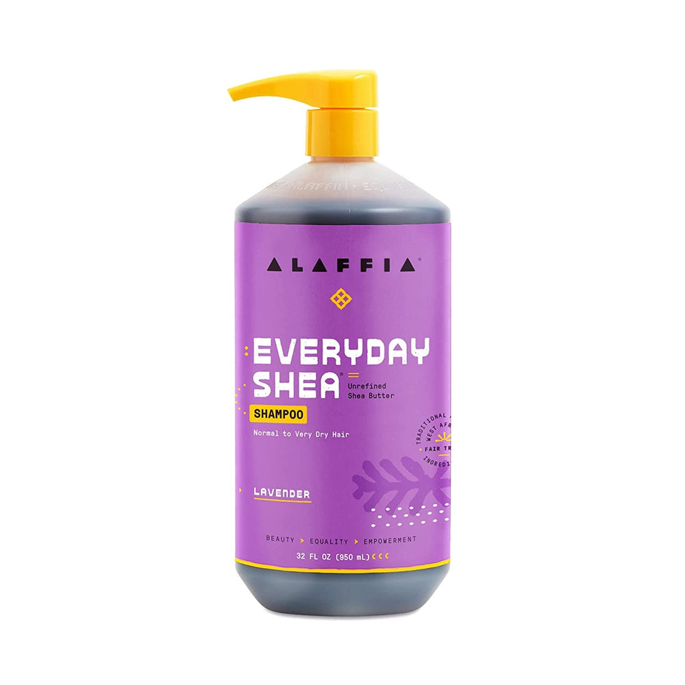 Alaffia EveryDay Shea Shampoo, envase libre de sulfatos para cuidado suave.