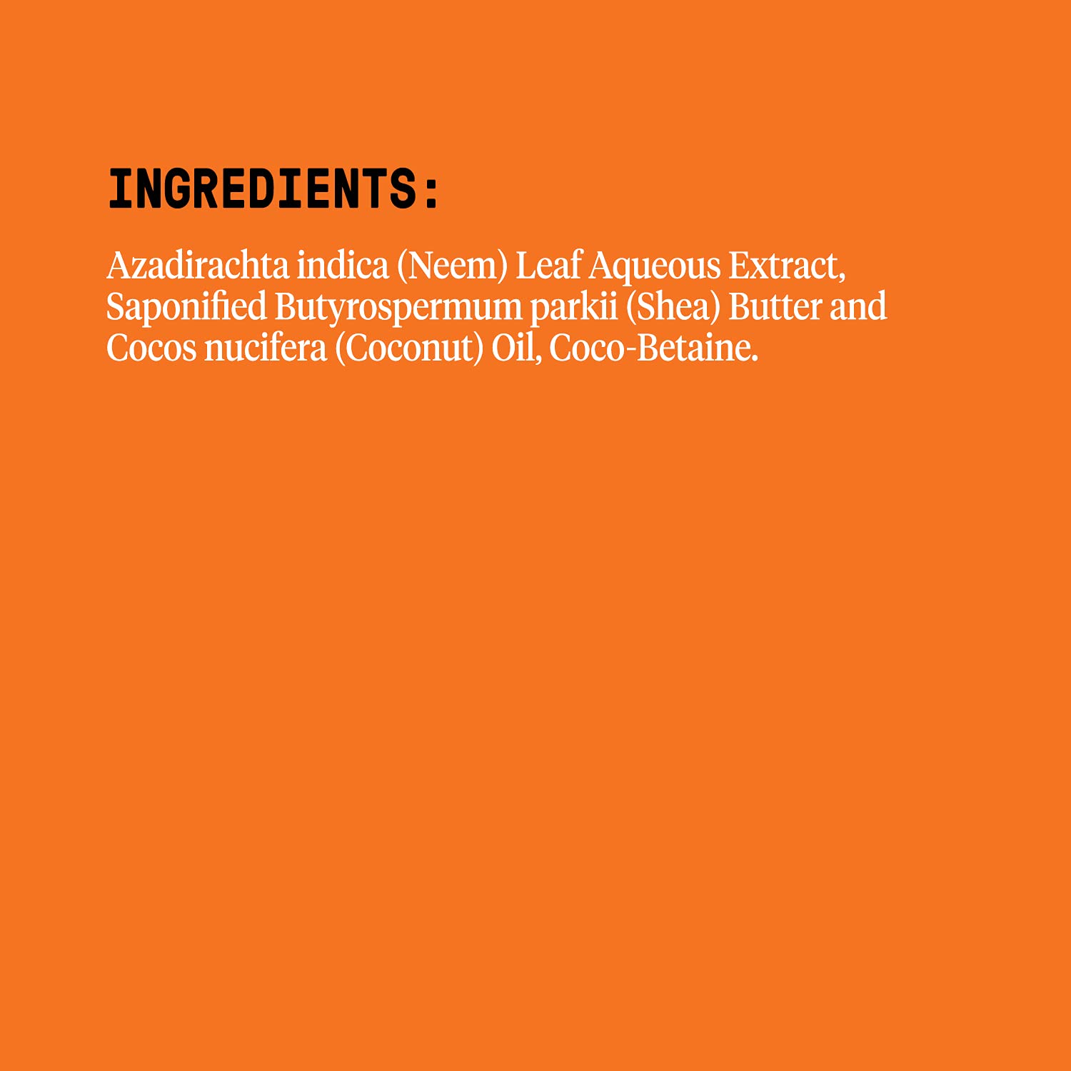 Extrait de neem inclus dans la formule Alaffia Everyday Shea pour nettoyage doux.
