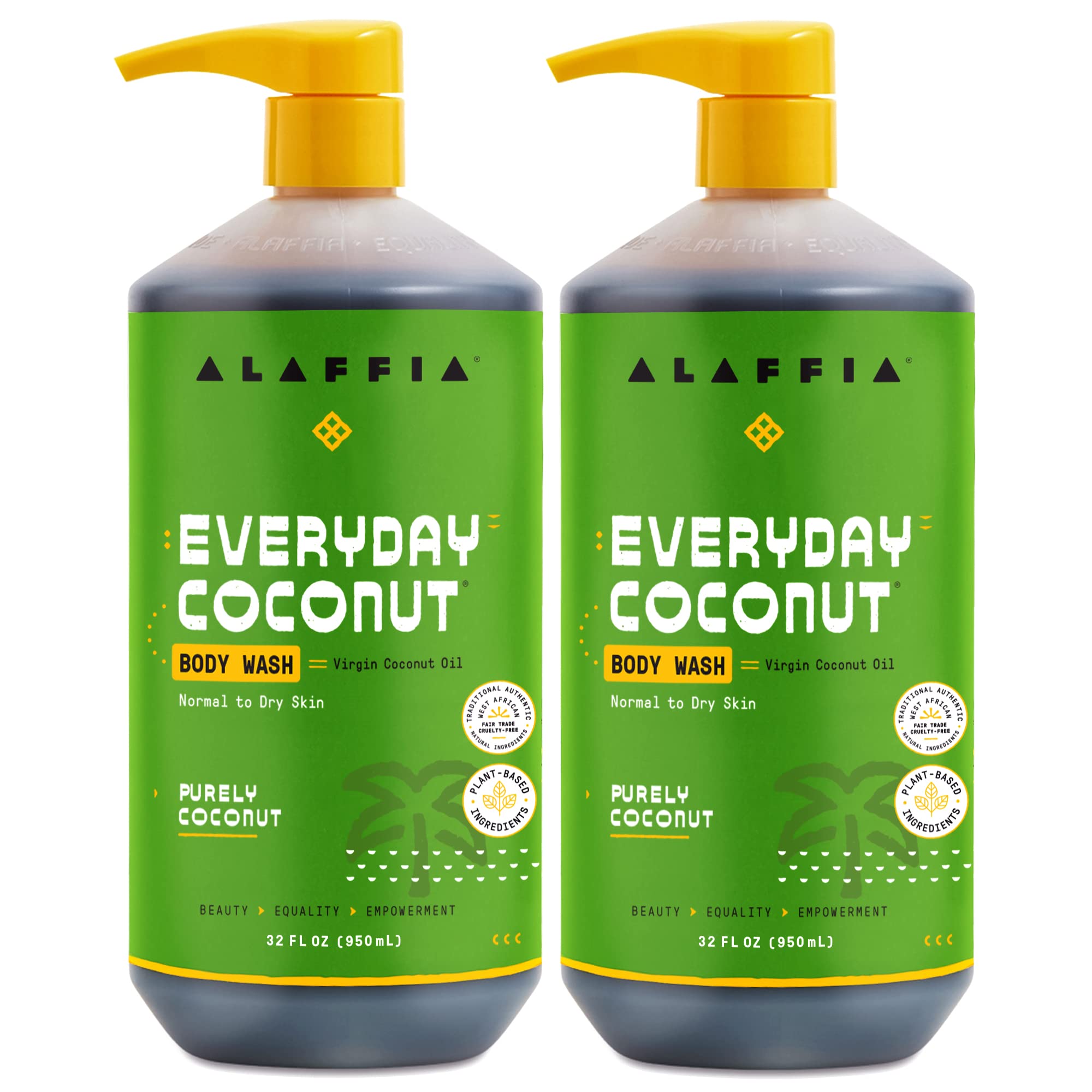 Alaffia jabon de cuerpo con coco suave para piel sensible