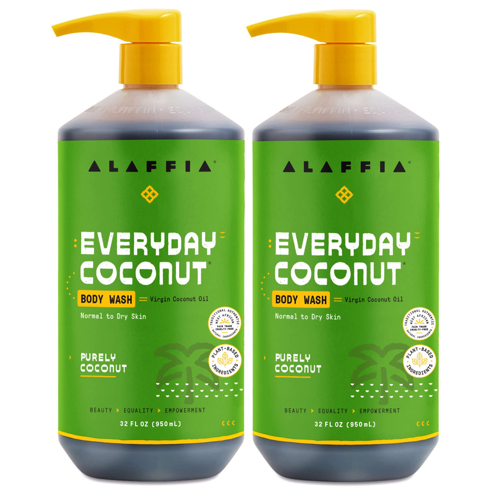 Alaffia jabon de cuerpo con coco suave para piel sensible
