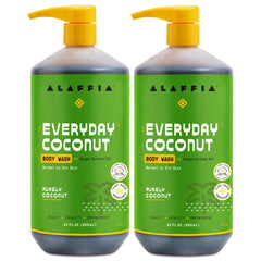 Alaffia jabon de cuerpo con coco suave para piel sensible