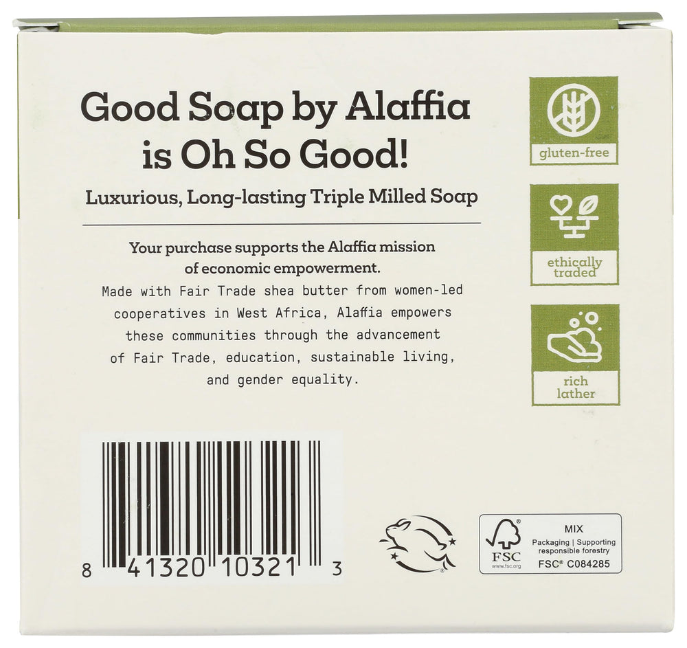 Alaffia Jabón Menta, 20 onzas, sensación de limpieza suave.