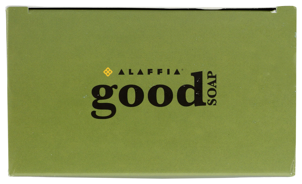 Alaffia Jabón Menta, caja de presentación atractiva para regalo.