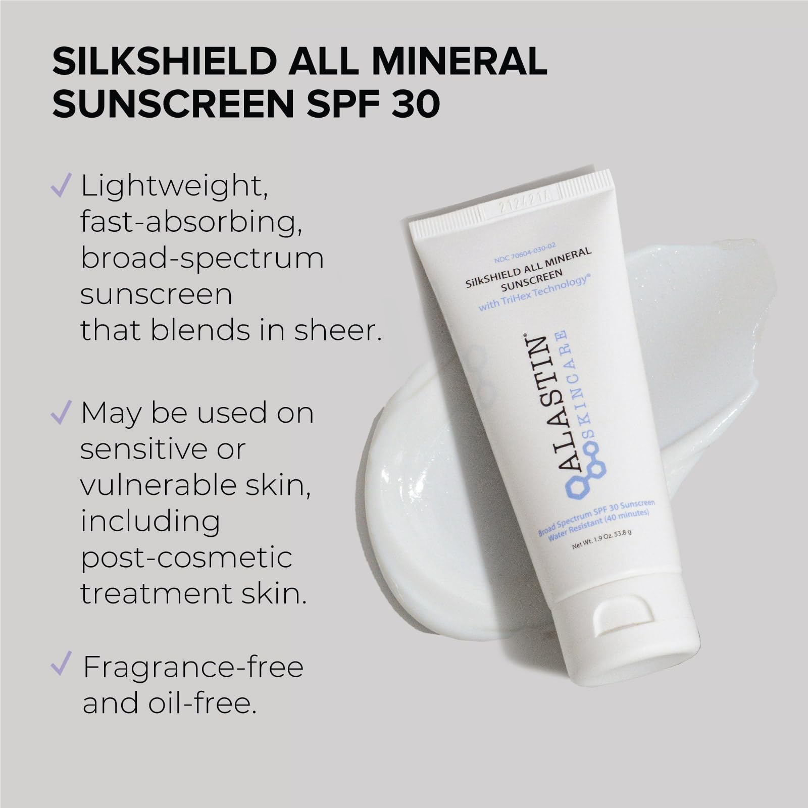ALASTIN SilkSHIELD sin fragancia, ideal para piel sensible y uso diario