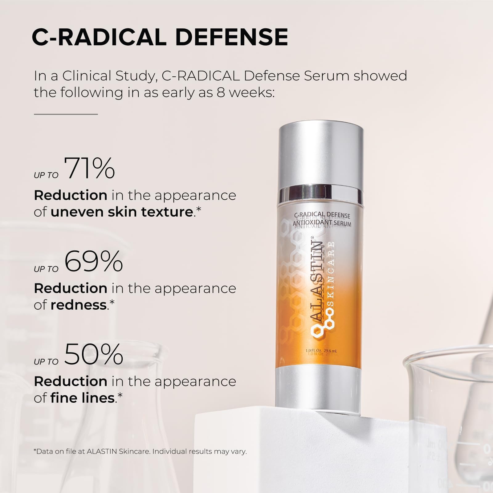 ALASTIN Skincare C-RADICAL Defense Serum, empaque de lujo para protección diaria