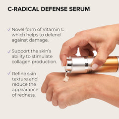 ALASTIN Skincare C-RADICAL Defense Serum, textura cremosa para uso diario y cuidado suave