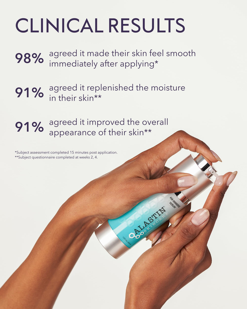 ALASTIN Skincare Hyaluronic Acid IMMERSE ingrediente clave para mantener humedad