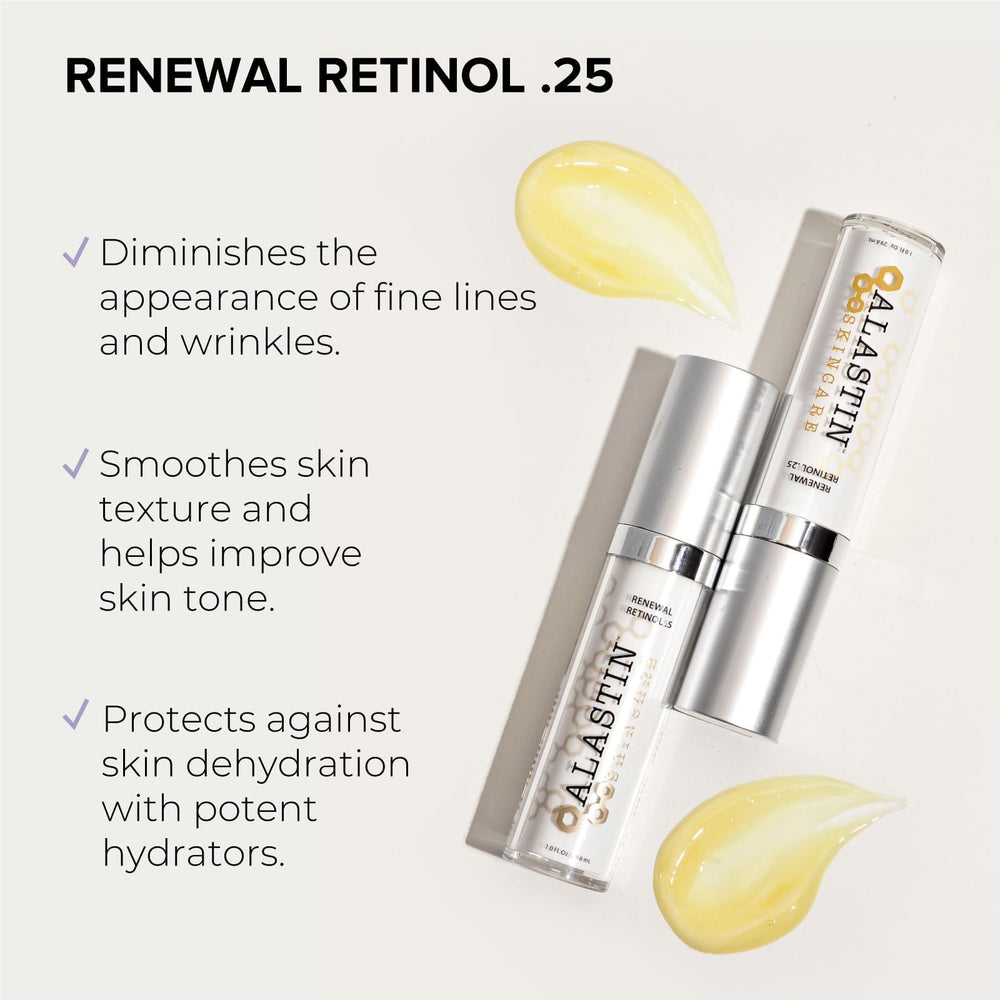 ALASTIN Skincare-serum-retinol-textura-aplicacion: aplicación suave y rápida.