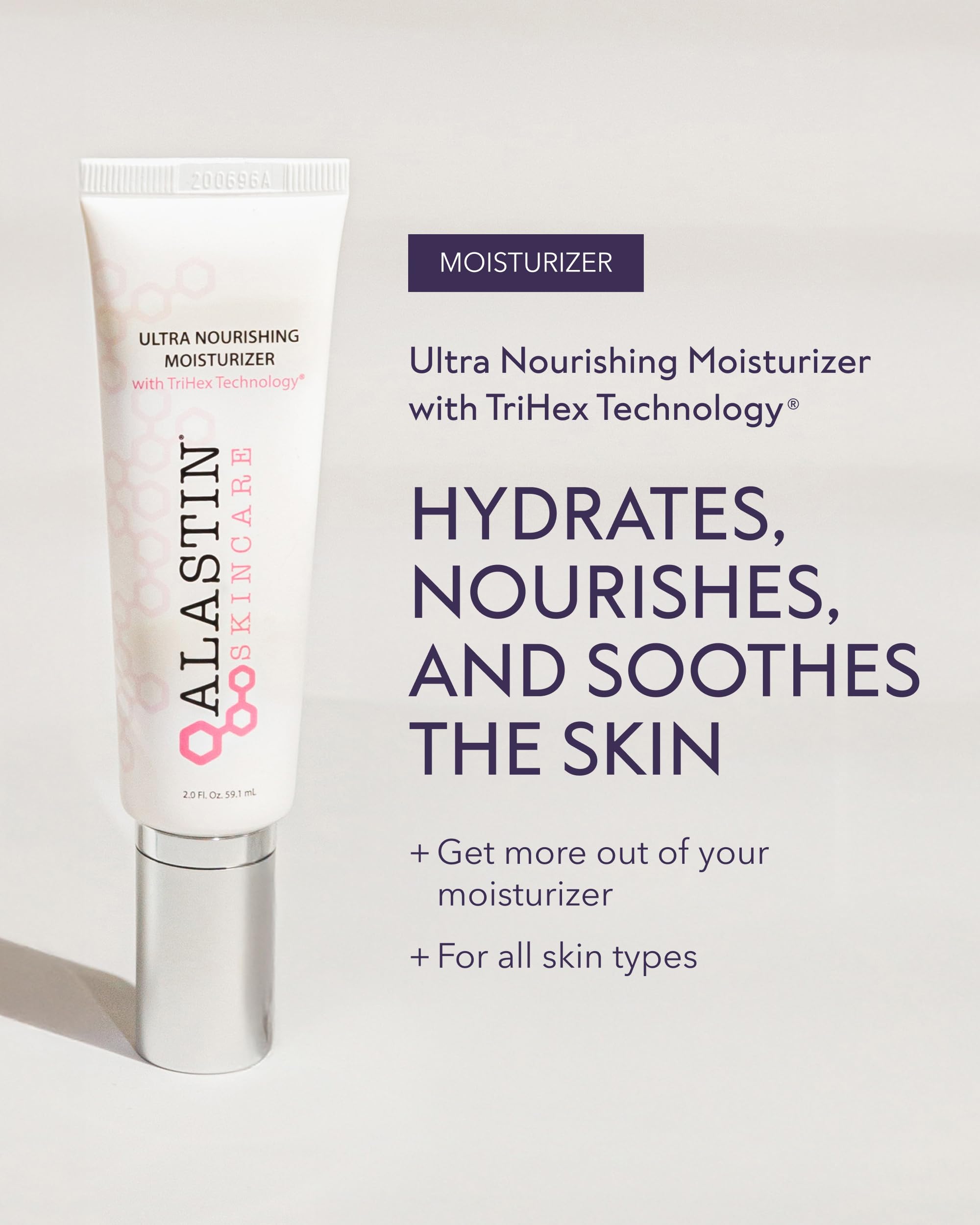 ALASTIN Soin Visage Nourrissant – pompe, application pratique et rapide chaque matin.