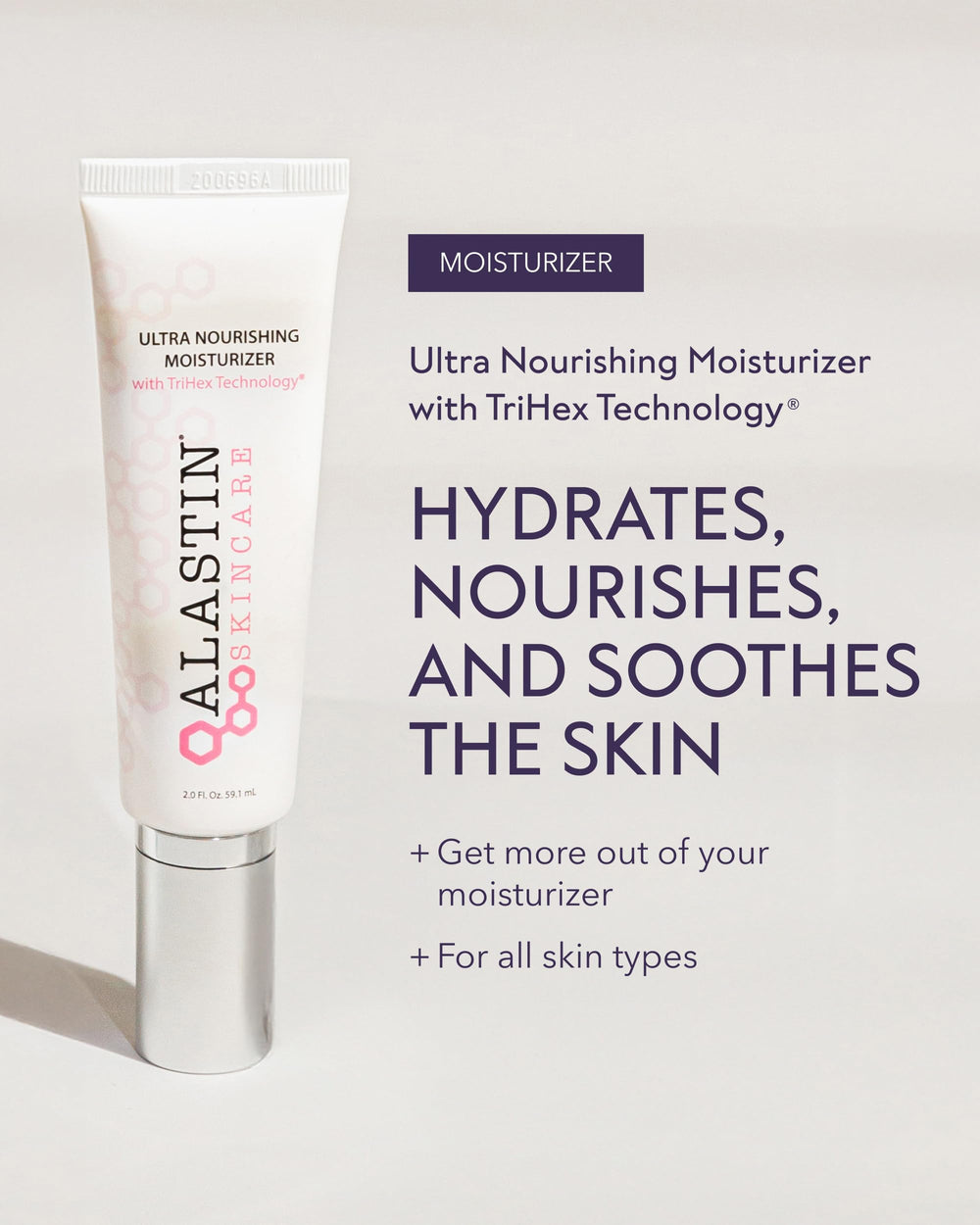 ALASTIN Soin Visage Nourrissant – pompe, application pratique et rapide chaque matin.