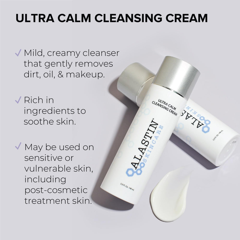 ALASTIN Skincare Ultra Calme, texture-crème-douce, soin hydratant du visage.
