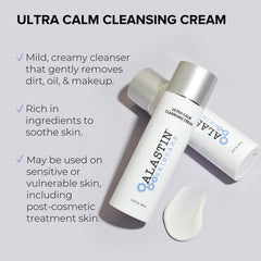 ALASTIN Skincare Ultra Calme, texture-crème-douce, soin hydratant du visage.