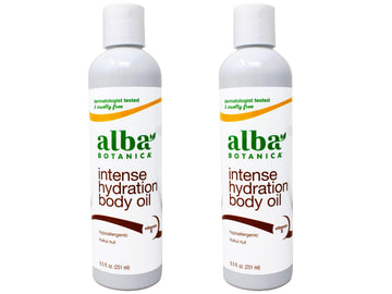 Aceite corporal Kukui Nut de Alba Botanica en dúo de 8.5 oz para hidratación profunda