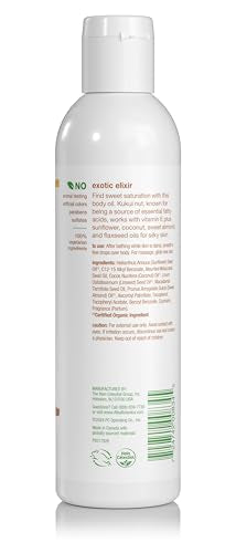 Aceite de kukui de Alba Botanica, textura nutritiva para la piel.